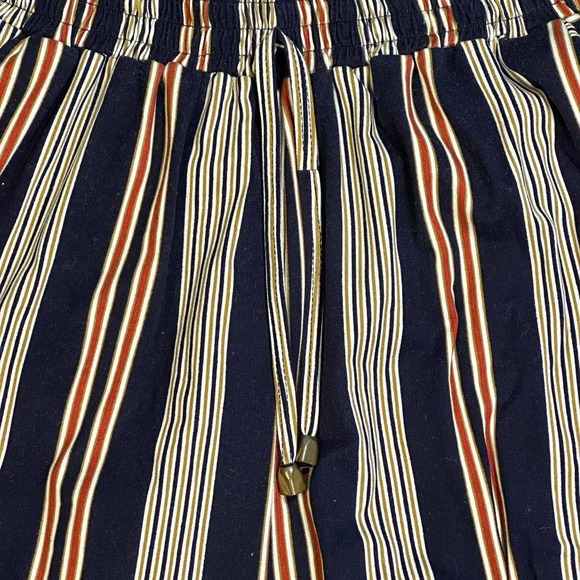 Joys Mishelle Stretch Waisted Striped and Flared Rayon Pants Boho Women's 24" - Picture 2 of 5